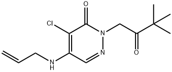 5-(ALLYLAMINO)-4-CHLORO-2-(3,3-DIMETHYL-2-OXOBUTYL)-3(2H)-PYRIDAZINONE Struktur