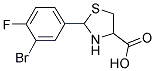 2-(3-BROMO-4-FLUORO-PHENYL)-THIAZOLIDINE-4-CARBOXYLIC ACID Struktur