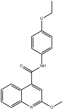 N-(4-ETHOXYPHENYL)-2-METHOXYQUINOLINE-4-CARBOXAMIDE Struktur