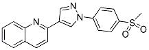 2-[1-(4-(METHYLSULPHONYL)PHENYL)-1H-PYRAZOL-4-YL]QUINOLINE Struktur