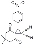 6,6-DIMETHYL-2-(4-NITROPHENYL)-4,8-DIOXOSPIRO[2.5]OCTANE-1,1-DICARBONITRILE Struktur