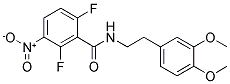 N-(3,4-DIMETHOXYPHENETHYL)-2,6-DIFLUORO-3-NITROBENZAMIDE Struktur