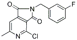 4-CHLORO-2-(3-FLUOROBENZYL)-6-METHYL-1H-PYRROLO[3,4-C]PYRIDINE-1,3(2H)-DIONE Struktur