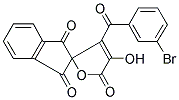 3-(3-BROMOBENZOYL)-4-HYDROXY-5H-SPIRO[FURAN-2,2'-INDENE]-1',3',5-TRIONE Struktur