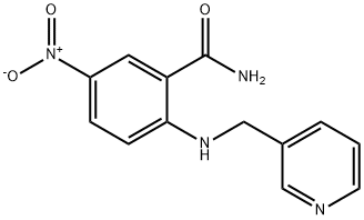 5-NITRO-2-[(PYRIDIN-3-YLMETHYL)AMINO]BENZAMIDE Struktur