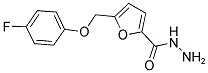 5-(4-FLUORO-PHENOXYMETHYL)-FURAN-2-CARBOXYLIC ACID HYDRAZIDE Struktur