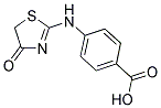 4-[(4-OXO-4,5-DIHYDRO-1,3-THIAZOL-2-YL)AMINO]BENZOIC ACID Struktur