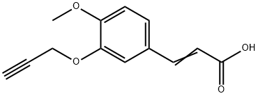 3-[4-METHOXY-3-(2-PROPYNYLOXY)PHENYL]ACRYLIC ACID Struktur