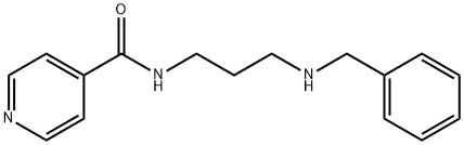 N-(3-BENZYLAMINO-PROPYL)-ISONICOTINAMIDE Struktur