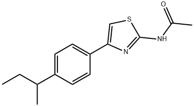 N-(4-[4-(SEC-BUTYL)PHENYL]-1,3-THIAZOL-2-YL)ACETAMIDE Struktur