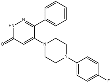 5-[4-(4-FLUOROPHENYL)PIPERAZINO]-6-PHENYL-3(2H)-PYRIDAZINONE Struktur