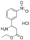 ETHYL 3-AMINO-3-(3-NITROPHENYL)PROPANOATE HYDROCHLORIDE Struktur