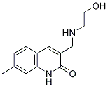 3-[(2-HYDROXY-ETHYLAMINO)-METHYL]-7-METHYL-1H-QUINOLIN-2-ONE Struktur