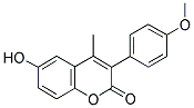 6-HYDROXY-3(4'-METHOXYPHENYL)-4-METHYLCOUMARIN Struktur