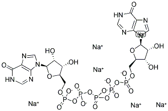 DIINOSINE PENTAPHOSPHATE PENTASODIUM SALT Struktur