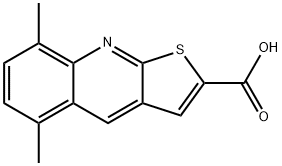 5,8-DIMETHYL-THIENO[2,3-B ]QUINOLINE-2-CARBOXYLIC ACID Struktur