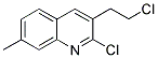 2-CHLORO-3-(2-CHLOROETHYL)-7-METHYLQUINOLINE Struktur