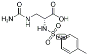 B-UREIDO-D-A-TOSYLAMINOPROPIONIC ACID Struktur