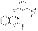 2-(METHYLSULFANYL)-4-QUINAZOLINYL 3-(TRIFLUOROMETHYL)PHENYL ETHER Struktur