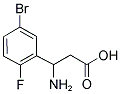 3-AMINO-3-(5-BROMO-2-FLUOROPHENYL)PROPANOIC ACID Struktur