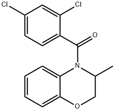 (2,4-DICHLOROPHENYL)(3-METHYL-2,3-DIHYDRO-4H-1,4-BENZOXAZIN-4-YL)METHANONE Struktur