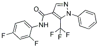 N-(2,4-DIFLUOROPHENYL)-1-PHENYL-5-(TRIFLUOROMETHYL)-1H-PYRAZOLE-4-CARBOXAMIDE Struktur