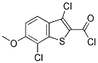 3,7-DICHLORO-6-METHOXY-BENZO[B]THIOPHENE-2-CARBONYL CHLORIDE Struktur