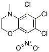 5,6,7-TRICHLORO-4-METHYL-8-NITRO-3,4-DIHYDRO-2H-1,4-BENZOXAZINE Struktur