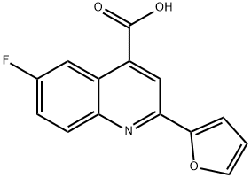 6-FLUORO-2-(2-FURYL)QUINOLINE-4-CARBOXYLIC ACID Struktur