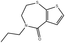 4-PROPYL-3,4-DIHYDROTHIENO[3,2-F][1,4]THIAZEPIN-5(2H)-ONE Struktur