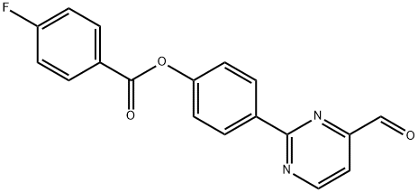 4-(4-FORMYL-2-PYRIMIDINYL)PHENYL 4-FLUOROBENZENECARBOXYLATE Struktur