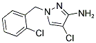 4-CHLORO-1-(2-CHLORO-BENZYL)-1H-PYRAZOL-3-YLAMINE Struktur