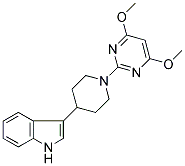 3-[1-(4,6-DIMETHOXYPYRIMIDIN-2-YL)PIPERIDIN-4-YL]-1H-INDOLE Struktur