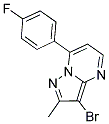 3-BROMO-7-(4-FLUOROPHENYL)-2-METHYLPYRAZOLO[1,5-A]PYRIMIDINE Struktur