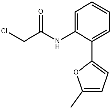 2-CHLORO-N-[2-(5-METHYL-FURAN-2-YL)-PHENYL]-ACETAMIDE Struktur