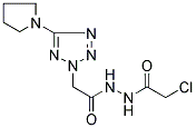 N'-(2-CHLOROACETYL)-2-[5-(1-PYRROLIDINYL)-2H-1,2,3,4-TETRAAZOL-2-YL]ACETOHYDRAZIDE Struktur