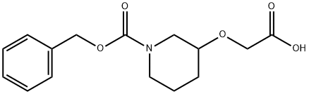 3-CARBOXYMETHOXY-PIPERIDINE-1-CARBOXYLIC ACID BENZYL ESTER Struktur