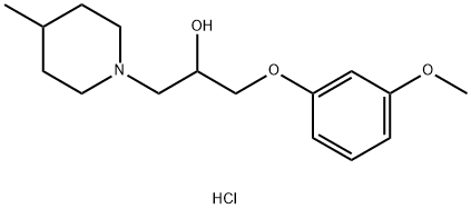 1-(3-METHOXYPHENOXY)-3-(4-METHYLPIPERIDIN-1-YL)PROPAN-2-OL HYDROCHLORIDE Struktur