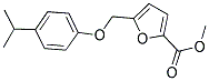 5-(4-ISOPROPYL-PHENOXYMETHYL)-FURAN-2-CARBOXYLIC ACID METHYL ESTER Struktur