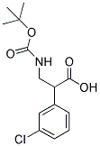 3-TERT-BUTOXYCARBONYLAMINO-2-(3-CHLORO-PHENYL)-PROPIONIC ACID Struktur