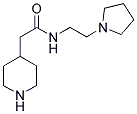 N-(2-(1-PYRROLIDINO)ETHYL)-4-PIPERIDINACETAMIDE Struktur