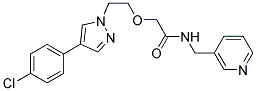 2-[2-(4-(4-CHLOROPHENYL)-1H-PYRAZOL-1-YL)ETHOXY]-N-(PYRIDIN-3-YLMETHYL)ACETAMIDE Struktur