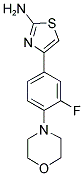 4-(3-FLUORO-4-MORPHOLIN-4-YL-PHENYL)-THIAZOL-2-YLAMINE Struktur