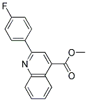 METHYL 2-(4-FLUOROPHENYL)QUINOLINE-4-CARBOXYLATE Struktur