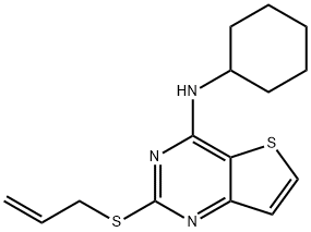 2-(ALLYLSULFANYL)-N-CYCLOHEXYLTHIENO[3,2-D]PYRIMIDIN-4-AMINE Struktur