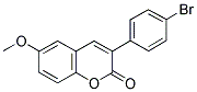 3(4'-BROMOPHENYL)-6-METHOXYCOUMARIN Struktur