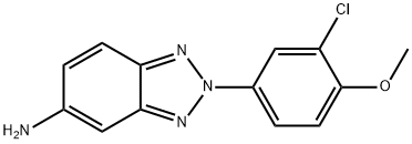 2-(3-CHLORO-4-METHOXY-PHENYL)-2H-BENZOTRIAZOL-5-YLAMINE Struktur