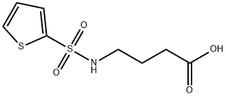 4-(THIOPHENE-2-SULFONYLAMINO)-BUTYRIC ACID Struktur