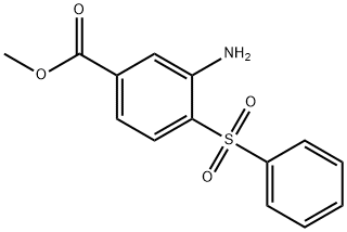 METHYL 3-AMINO-4-(PHENYLSULFONYL)BENZENECARBOXYLATE Struktur