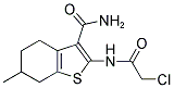 2-(2-CHLORO-ACETYLAMINO)-6-METHYL-4,5,6,7-TETRAHYDRO-BENZO[B]THIOPHENE-3-CARBOXYLIC ACID AMIDE Struktur